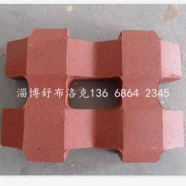 燒結植草磚,,廠家優質地面陶土磚 紅色透水磚草坪磚 植草磚 園林廣場磚_