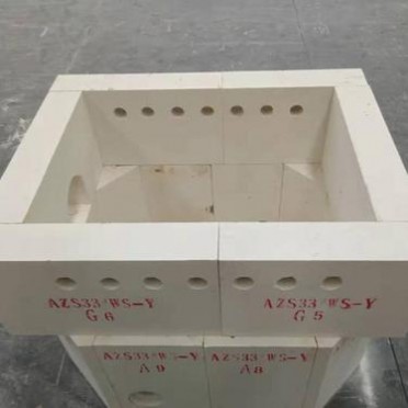 供應熔鑄電熔鋯剛玉磚AZS33PT鋯剛玉玻璃窯爐上升道磚價格優惠