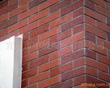 中威陶業 家裝建材復古時尚紅咖啡黃陶土劈開磚小區別墅 廠家