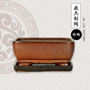 盆景陶瓷花盆 歐式盆景花盆  陶瓷釉水花盆 培植花盆