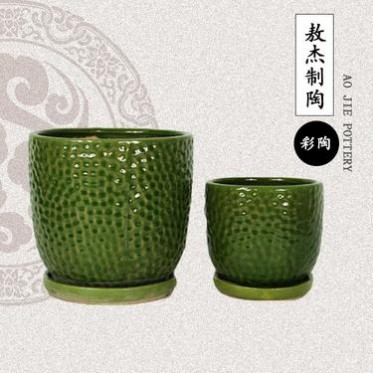  彩色盆景花盆 陶瓷花盆 陶瓷釉