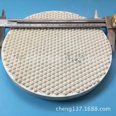 生產紅外線蜂窩陶瓷板   堇青石陶瓷 黃白色 莫來石 耐火材料