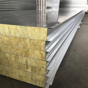 巖棉烘道板 保溫烘道巖棉板 隔墻彩鋼夾芯板